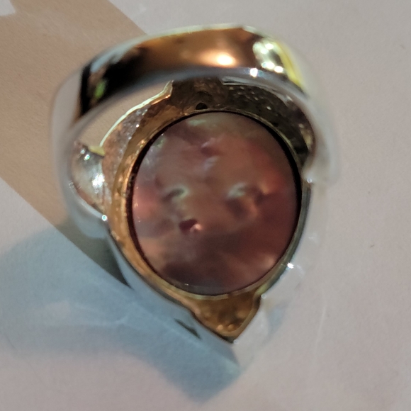 Tagliamonte intaglio cupid ring. 925 SS, 14kt gold - Picture 2 of 8